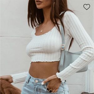 PRINCESS POLLY Leon Top White